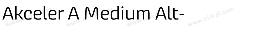 Akceler A Medium Alt字体转换